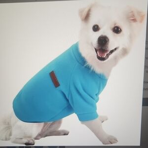 Warm Soft Fleece Dog Coat w/short sleeves Easy on/off